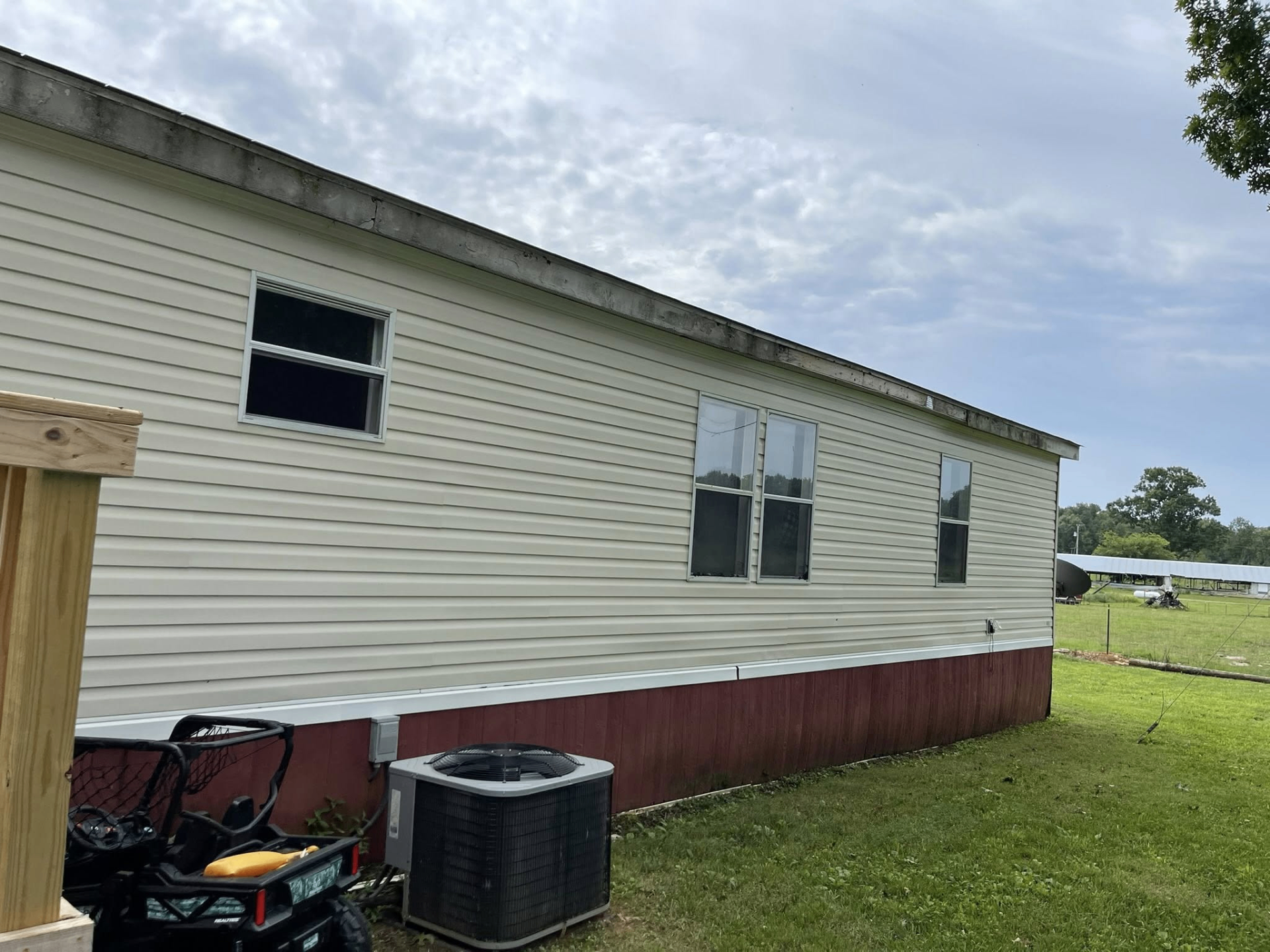 After — Vinyl siding wash